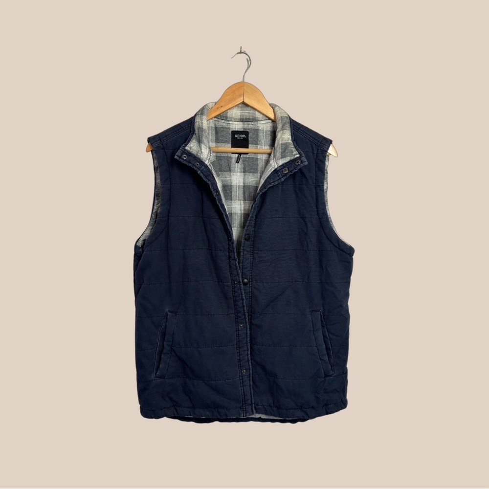 Union Quilted Vintage Twill Vest - Large